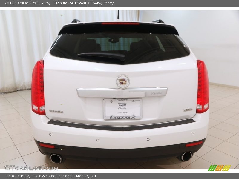 Platinum Ice Tricoat / Ebony/Ebony 2012 Cadillac SRX Luxury