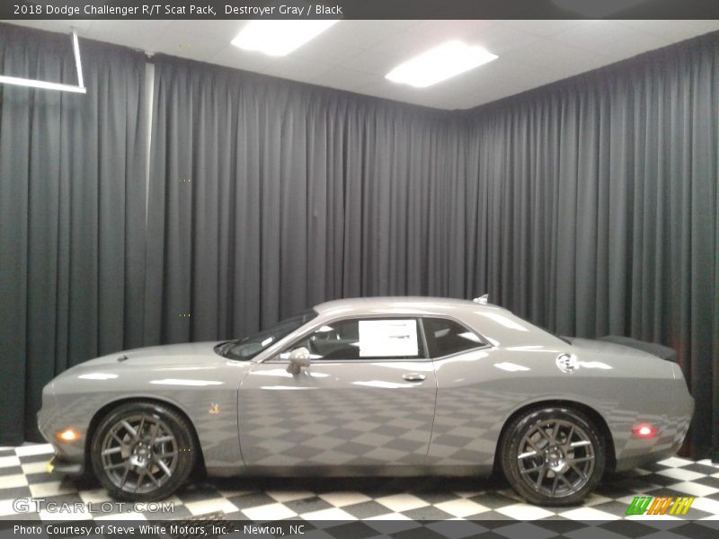 Destroyer Gray / Black 2018 Dodge Challenger R/T Scat Pack