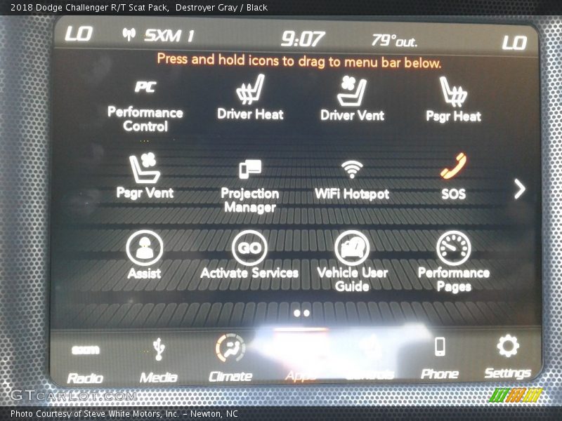 Destroyer Gray / Black 2018 Dodge Challenger R/T Scat Pack