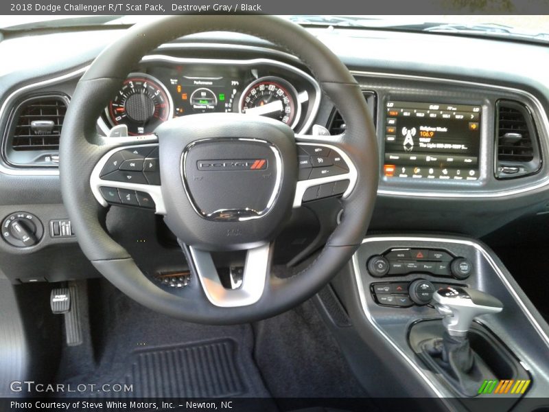 Destroyer Gray / Black 2018 Dodge Challenger R/T Scat Pack