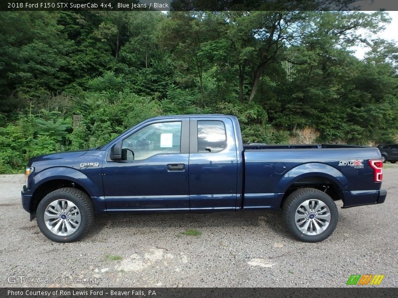 Blue Jeans / Black 2018 Ford F150 STX SuperCab 4x4