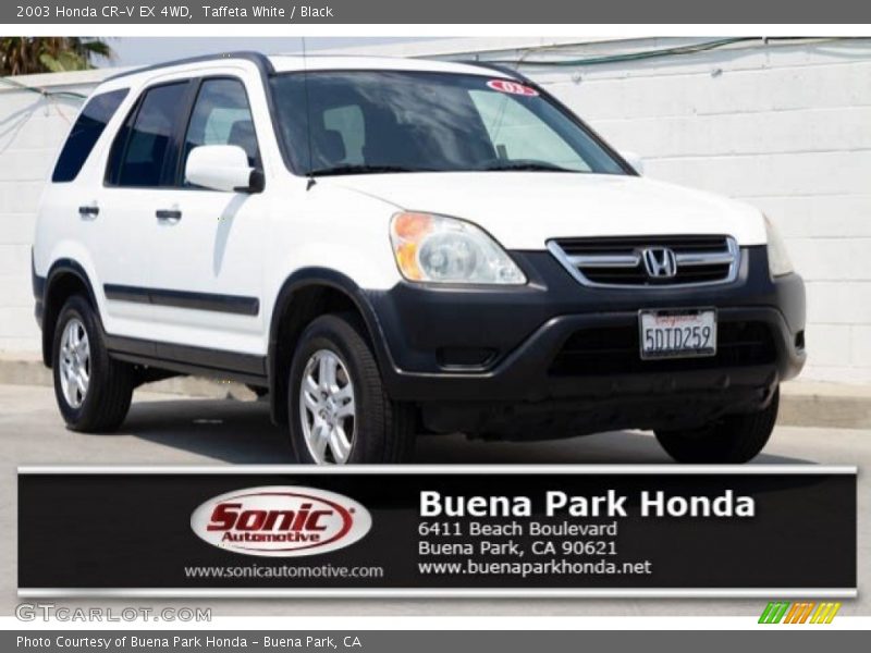 Taffeta White / Black 2003 Honda CR-V EX 4WD