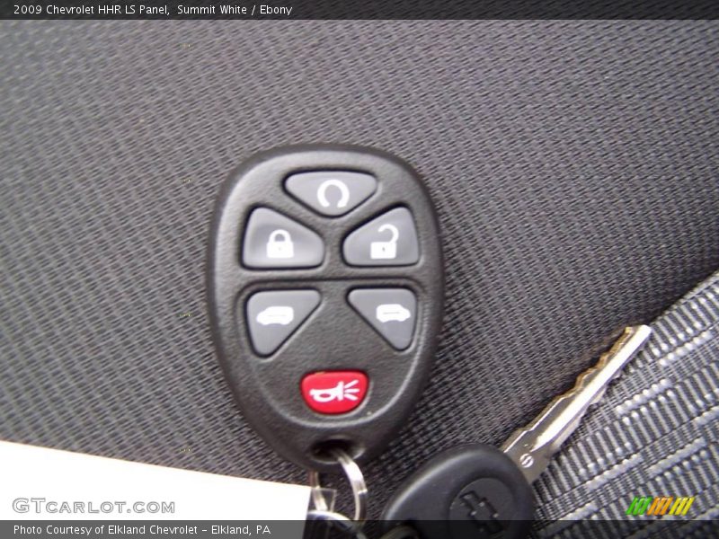 Summit White / Ebony 2009 Chevrolet HHR LS Panel