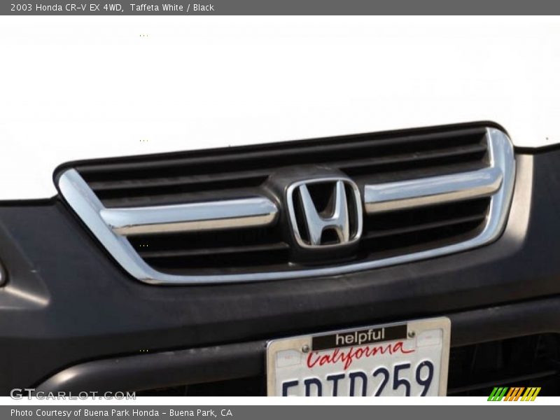 Taffeta White / Black 2003 Honda CR-V EX 4WD