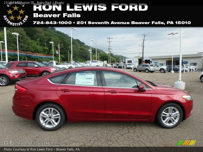 Ruby Red / Ebony 2018 Ford Fusion SE