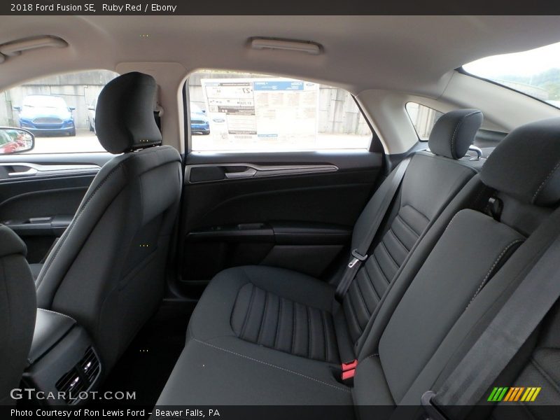 Rear Seat of 2018 Fusion SE