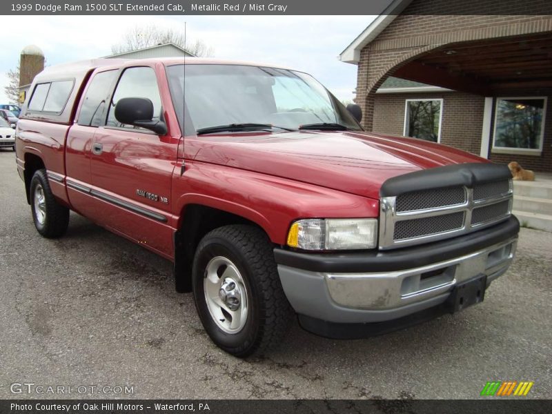 Metallic Red / Mist Gray 1999 Dodge Ram 1500 SLT Extended Cab