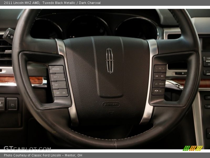 Tuxedo Black Metallic / Dark Charcoal 2011 Lincoln MKZ AWD