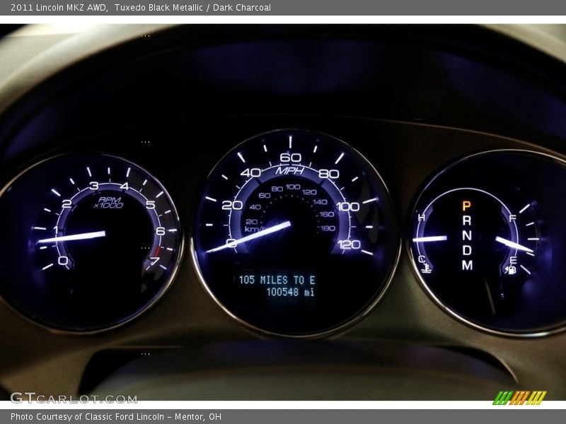 Tuxedo Black Metallic / Dark Charcoal 2011 Lincoln MKZ AWD