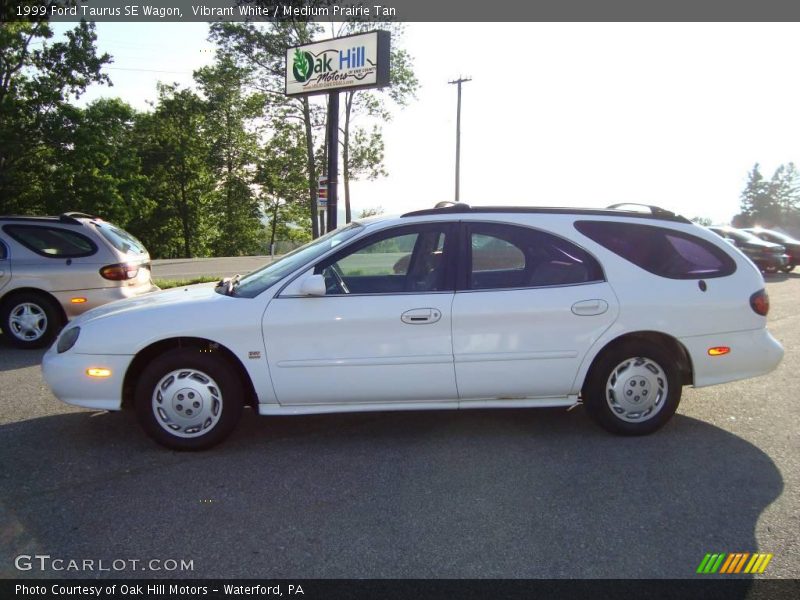 Vibrant White / Medium Prairie Tan 1999 Ford Taurus SE Wagon