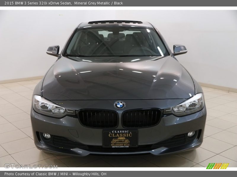Mineral Grey Metallic / Black 2015 BMW 3 Series 320i xDrive Sedan