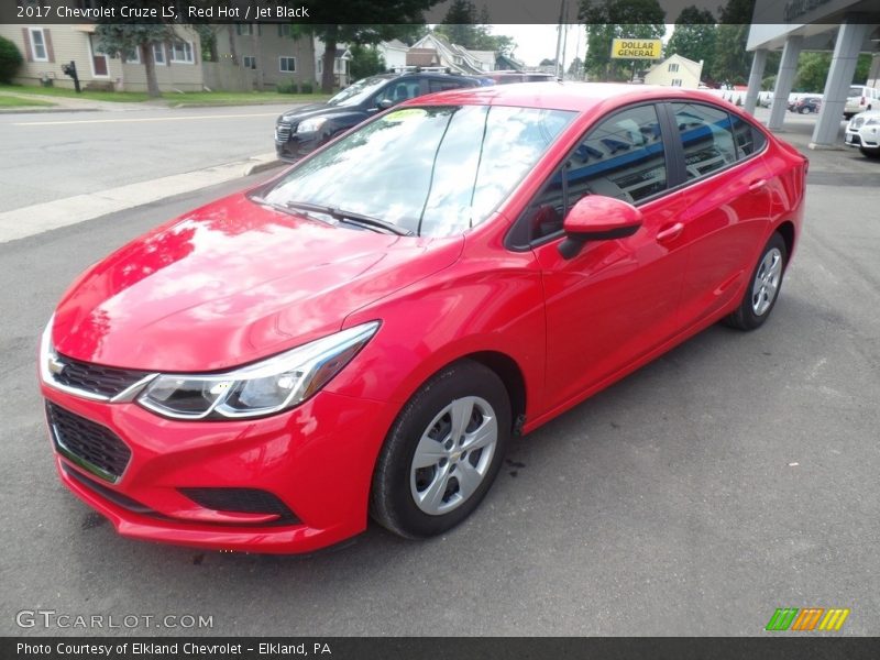Red Hot / Jet Black 2017 Chevrolet Cruze LS