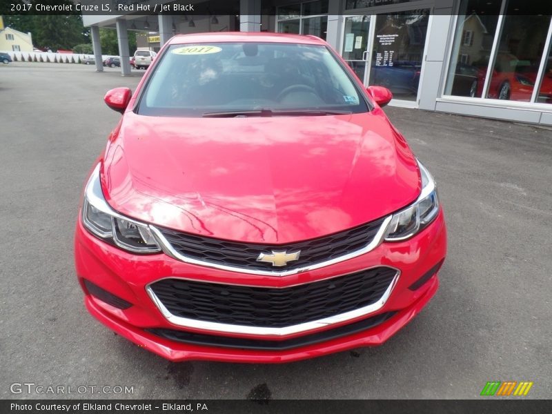 Red Hot / Jet Black 2017 Chevrolet Cruze LS
