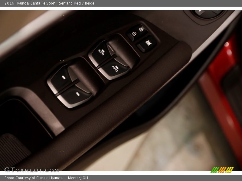 Serrano Red / Beige 2016 Hyundai Santa Fe Sport