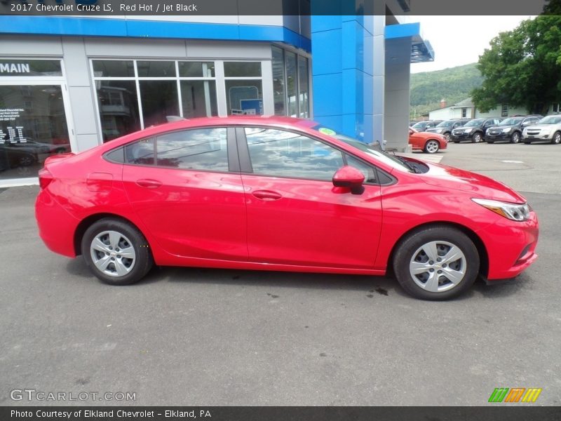 Red Hot / Jet Black 2017 Chevrolet Cruze LS