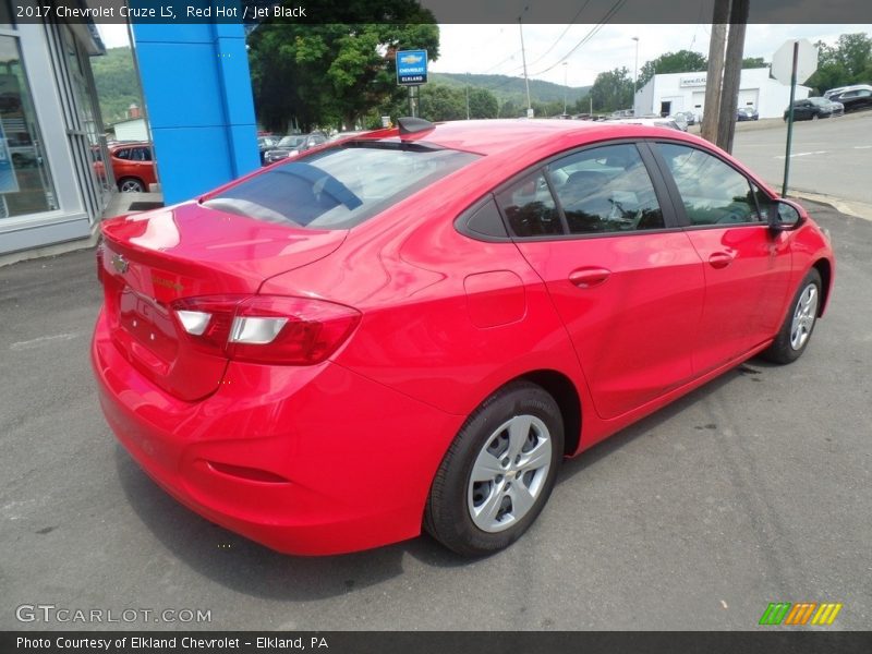 Red Hot / Jet Black 2017 Chevrolet Cruze LS