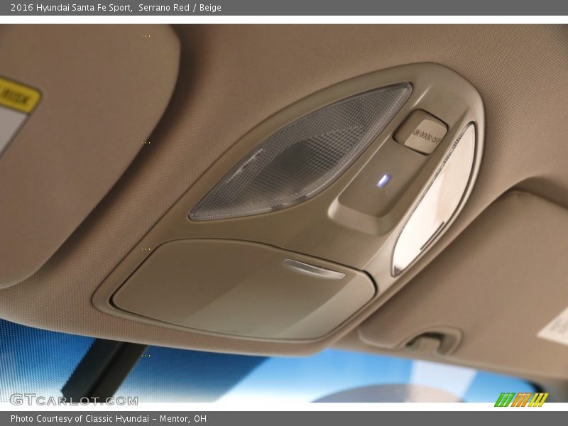 Serrano Red / Beige 2016 Hyundai Santa Fe Sport