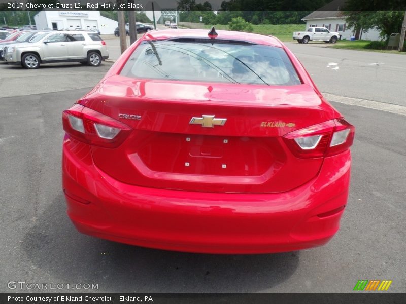 Red Hot / Jet Black 2017 Chevrolet Cruze LS