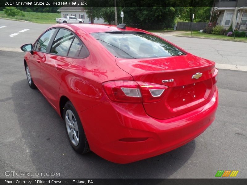 Red Hot / Jet Black 2017 Chevrolet Cruze LS