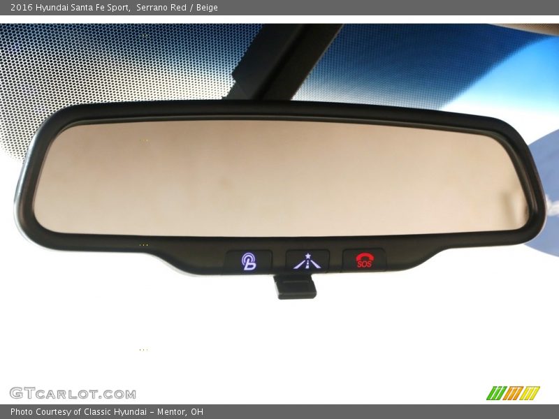 Serrano Red / Beige 2016 Hyundai Santa Fe Sport