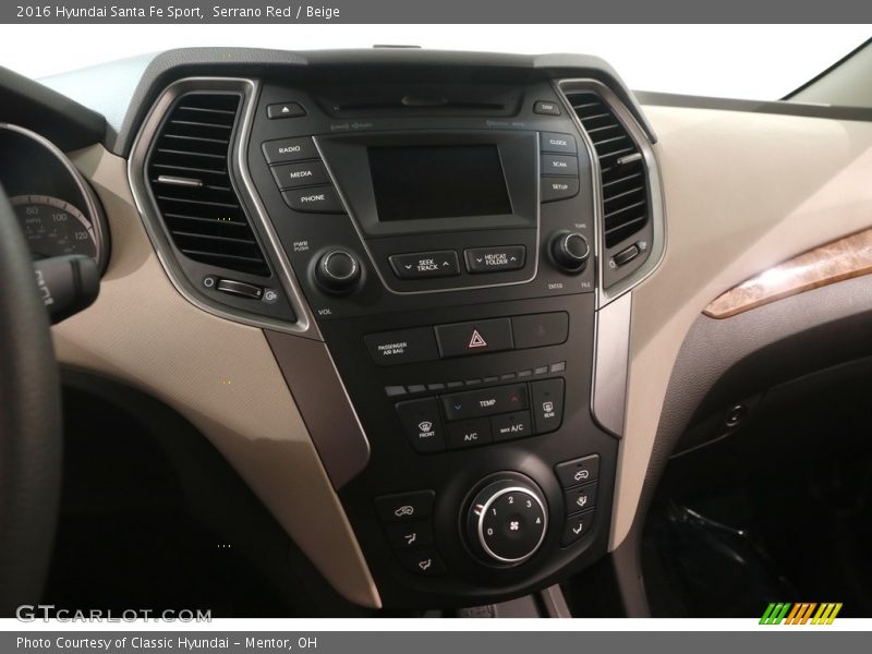 Serrano Red / Beige 2016 Hyundai Santa Fe Sport