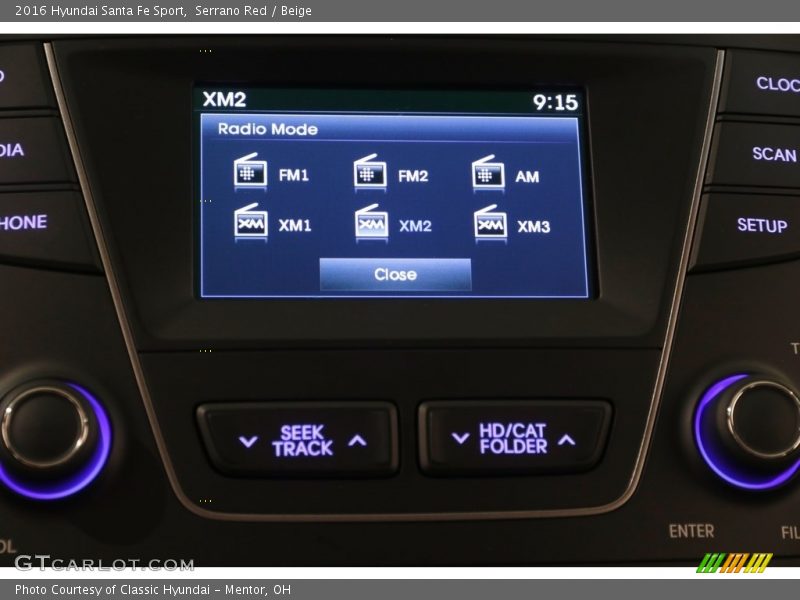 Serrano Red / Beige 2016 Hyundai Santa Fe Sport