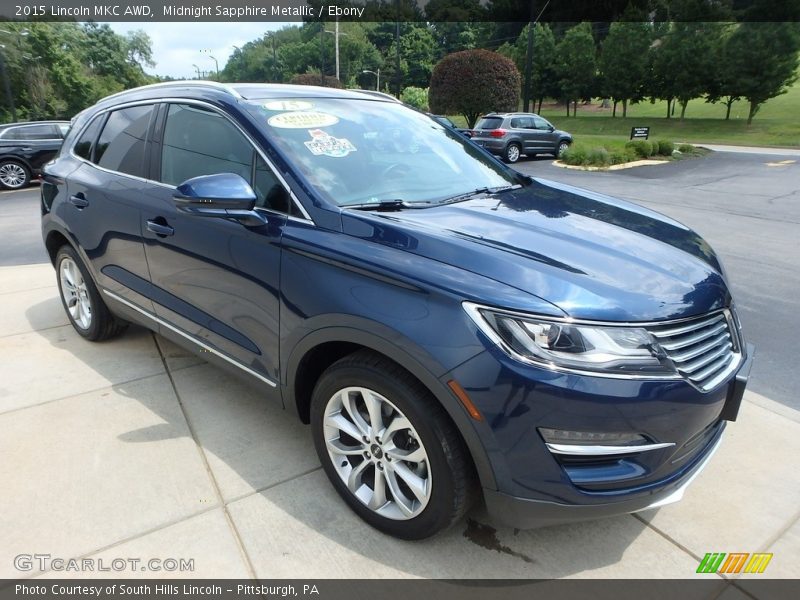 Midnight Sapphire Metallic / Ebony 2015 Lincoln MKC AWD