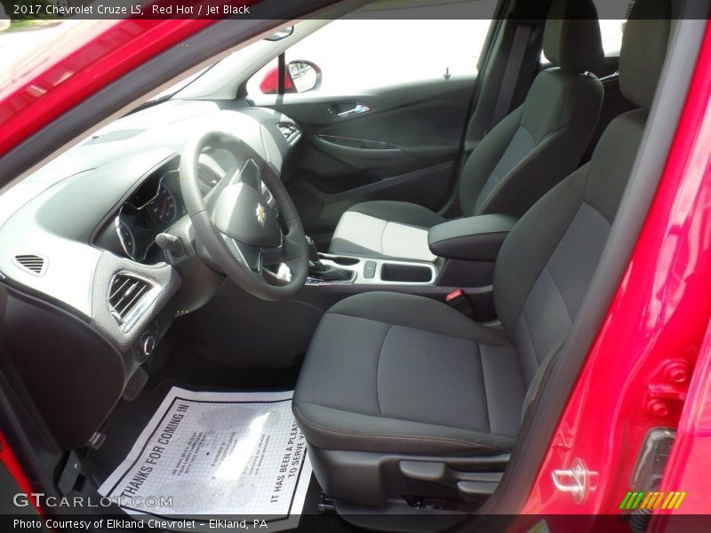 Red Hot / Jet Black 2017 Chevrolet Cruze LS