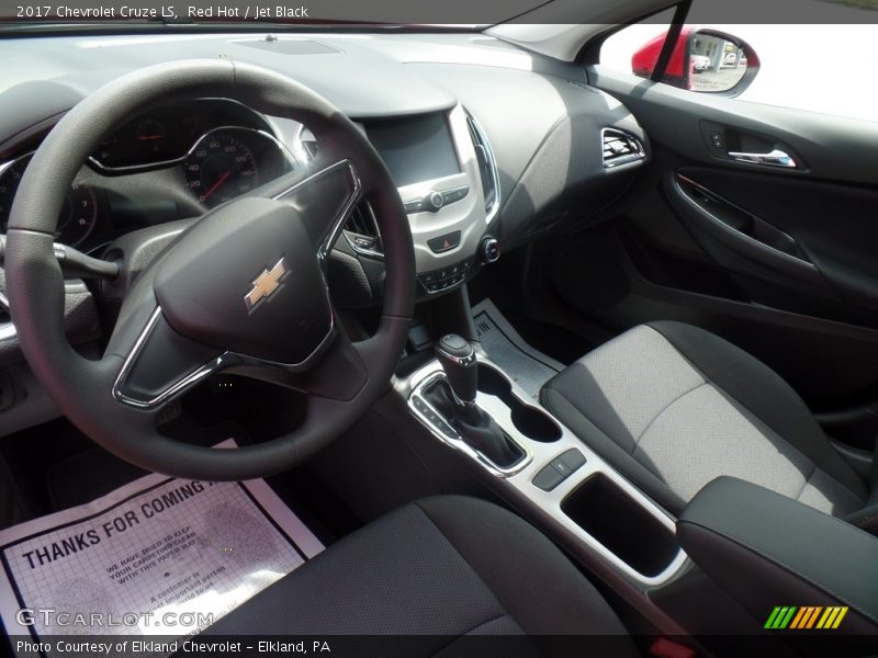 Red Hot / Jet Black 2017 Chevrolet Cruze LS