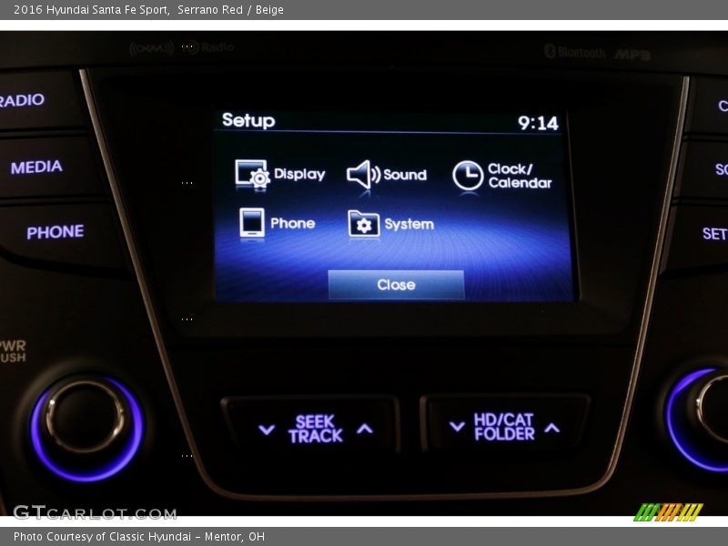 Serrano Red / Beige 2016 Hyundai Santa Fe Sport
