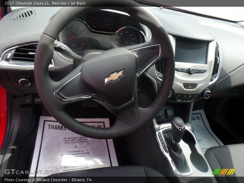 Red Hot / Jet Black 2017 Chevrolet Cruze LS