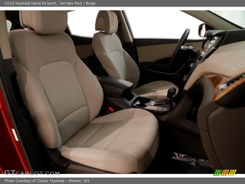 Serrano Red / Beige 2016 Hyundai Santa Fe Sport
