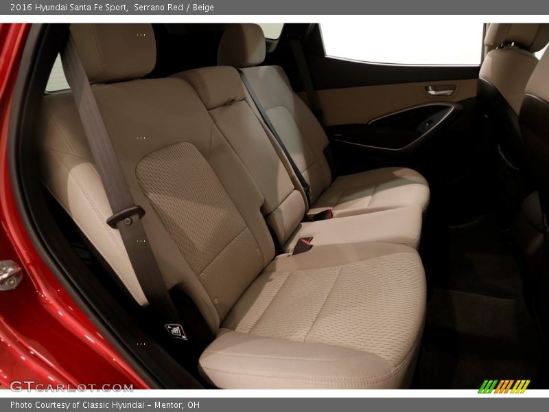 Serrano Red / Beige 2016 Hyundai Santa Fe Sport