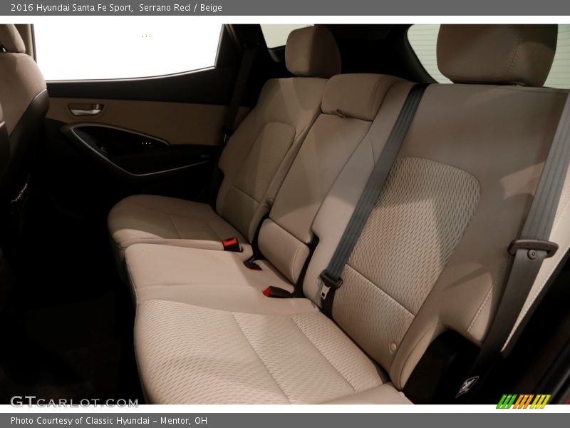 Serrano Red / Beige 2016 Hyundai Santa Fe Sport