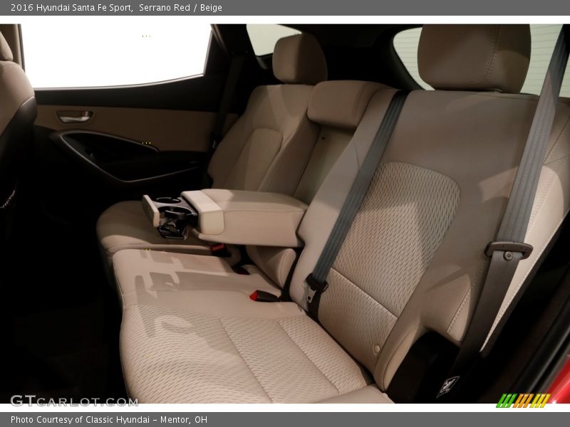 Serrano Red / Beige 2016 Hyundai Santa Fe Sport