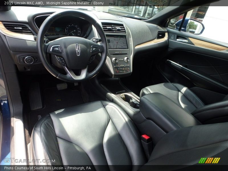 Midnight Sapphire Metallic / Ebony 2015 Lincoln MKC AWD