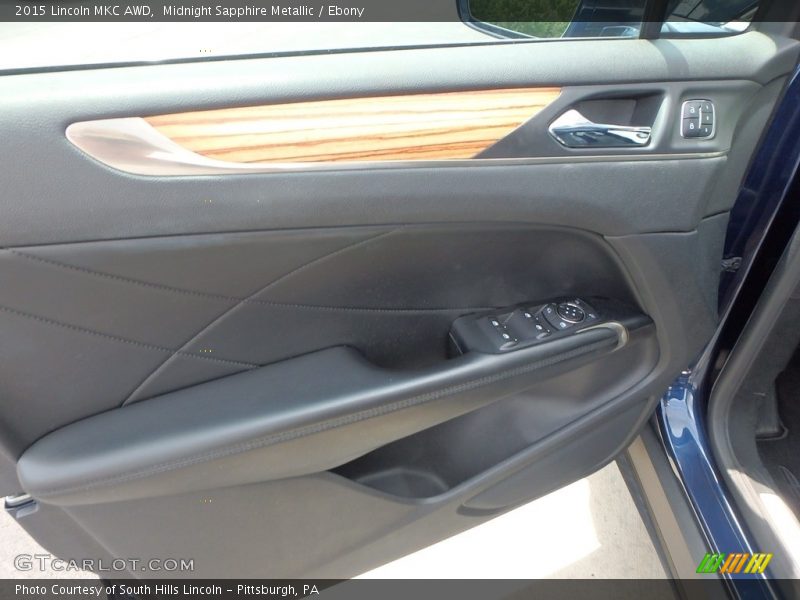 Midnight Sapphire Metallic / Ebony 2015 Lincoln MKC AWD