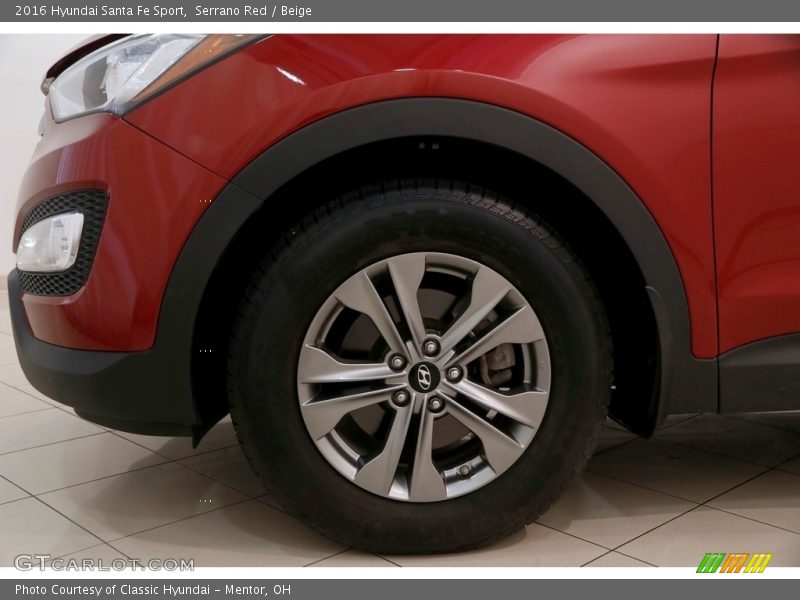 Serrano Red / Beige 2016 Hyundai Santa Fe Sport
