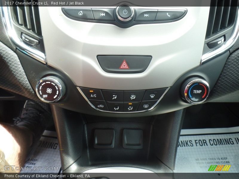 Red Hot / Jet Black 2017 Chevrolet Cruze LS