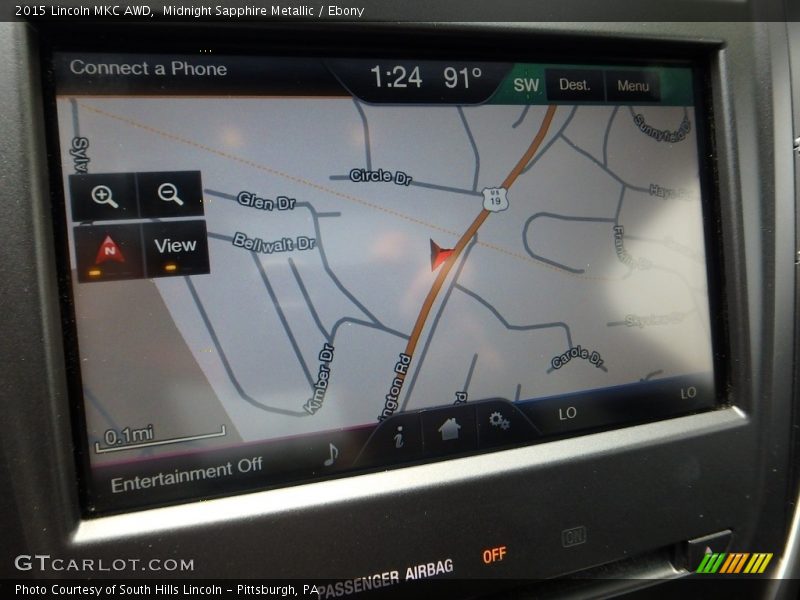 Midnight Sapphire Metallic / Ebony 2015 Lincoln MKC AWD