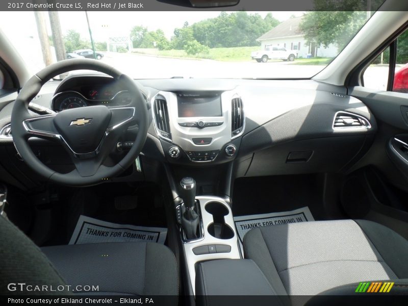 Red Hot / Jet Black 2017 Chevrolet Cruze LS