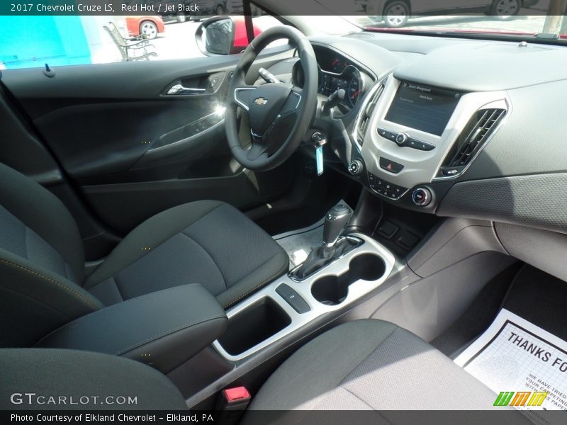 Red Hot / Jet Black 2017 Chevrolet Cruze LS