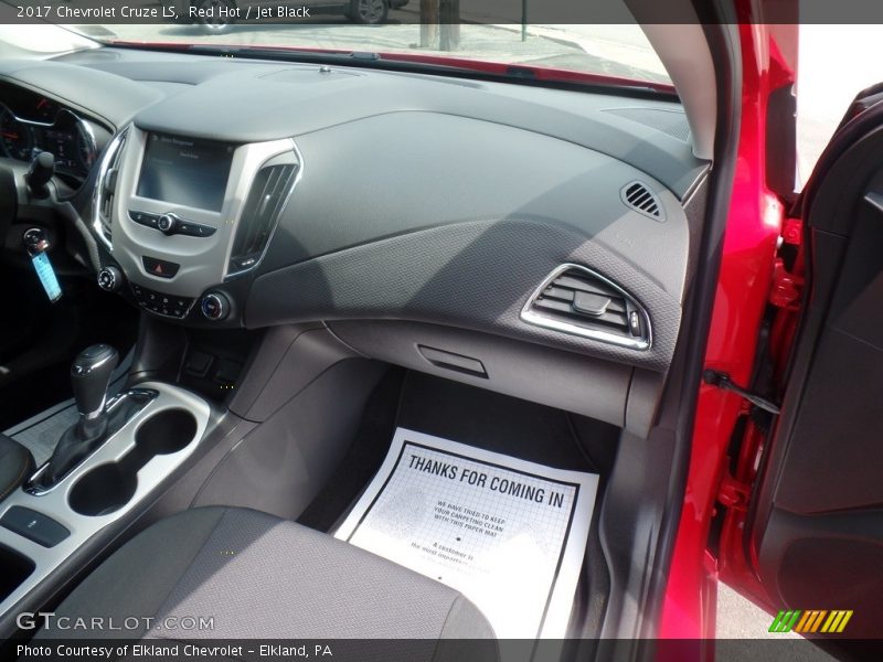 Red Hot / Jet Black 2017 Chevrolet Cruze LS