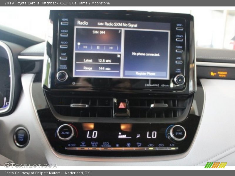 Controls of 2019 Corolla Hatchback XSE