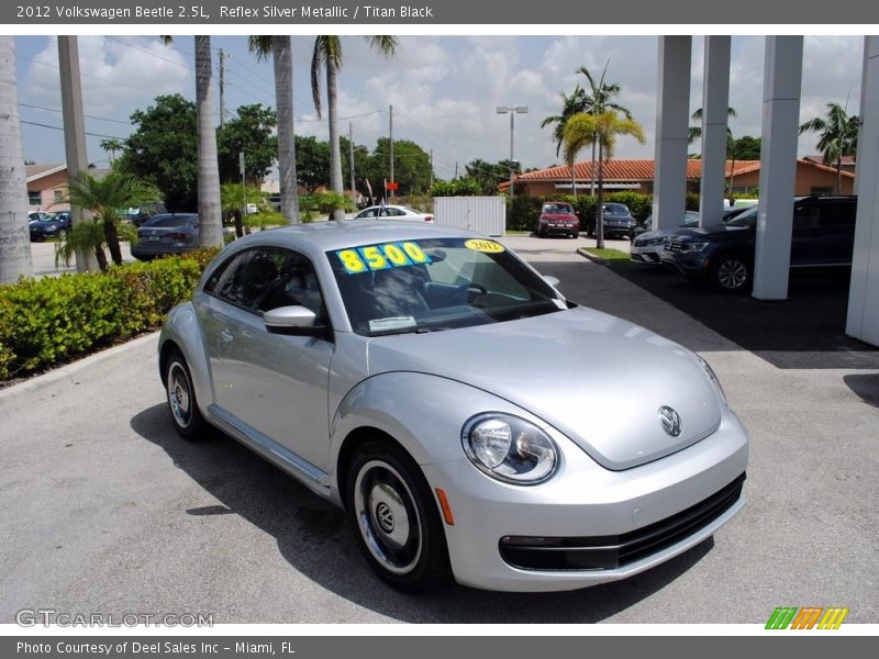 Reflex Silver Metallic / Titan Black 2012 Volkswagen Beetle 2.5L