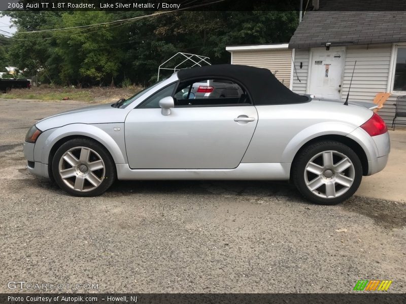 Lake Silver Metallic / Ebony 2003 Audi TT 1.8T Roadster