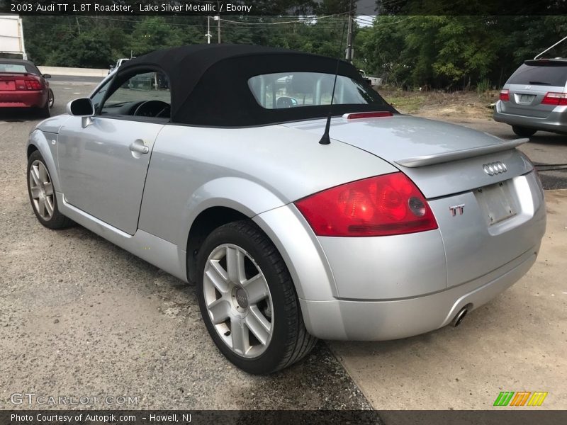 Lake Silver Metallic / Ebony 2003 Audi TT 1.8T Roadster