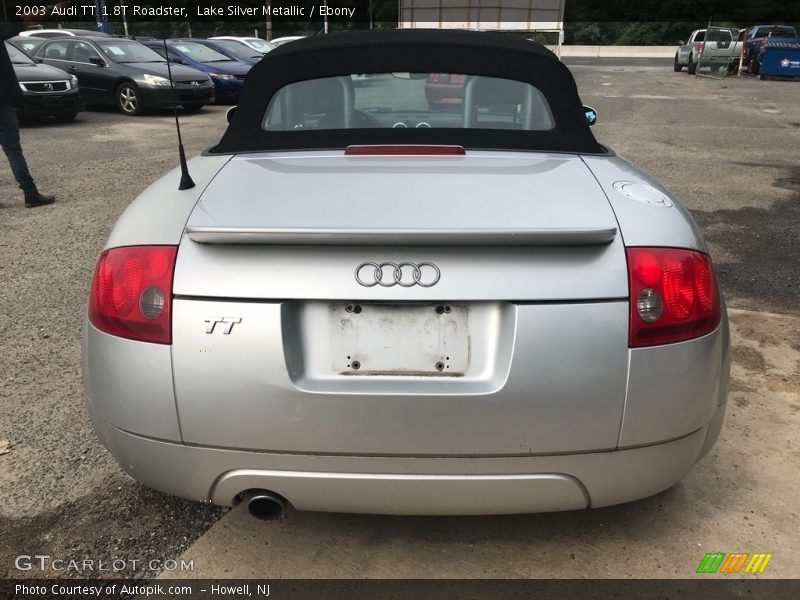 Lake Silver Metallic / Ebony 2003 Audi TT 1.8T Roadster