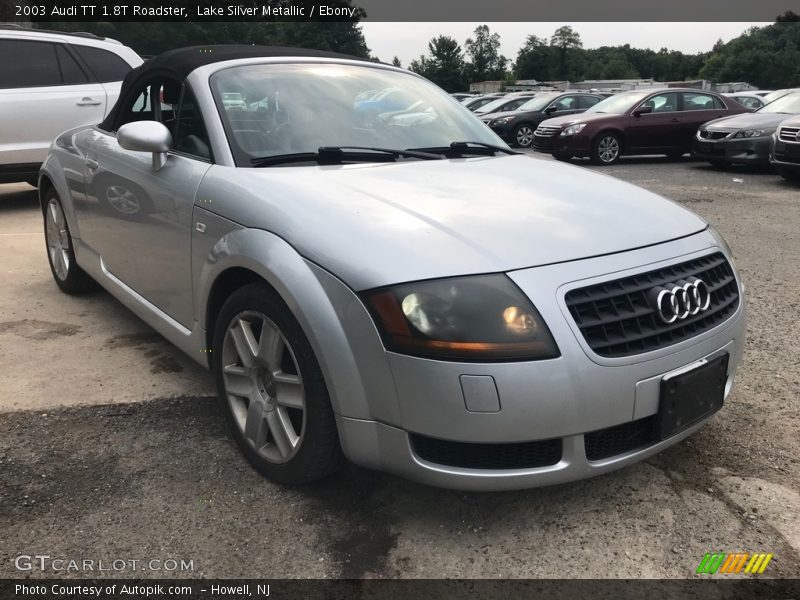 Lake Silver Metallic / Ebony 2003 Audi TT 1.8T Roadster