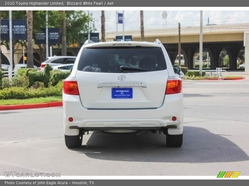 Blizzard White Pearl / Ash 2010 Toyota Highlander Limited